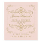 Blush Pink & Gold Ornate Swirl Bridal Shower