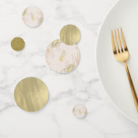 Blush Pink Gold Tropical Pineapple Botanical Party