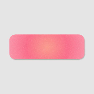 Blush Pink Gradient Name Tag
