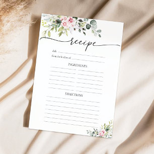 Blush Pink Greenery Recipe Page