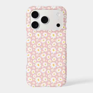 Blush Pink Hand Drawn Daisy Pattern