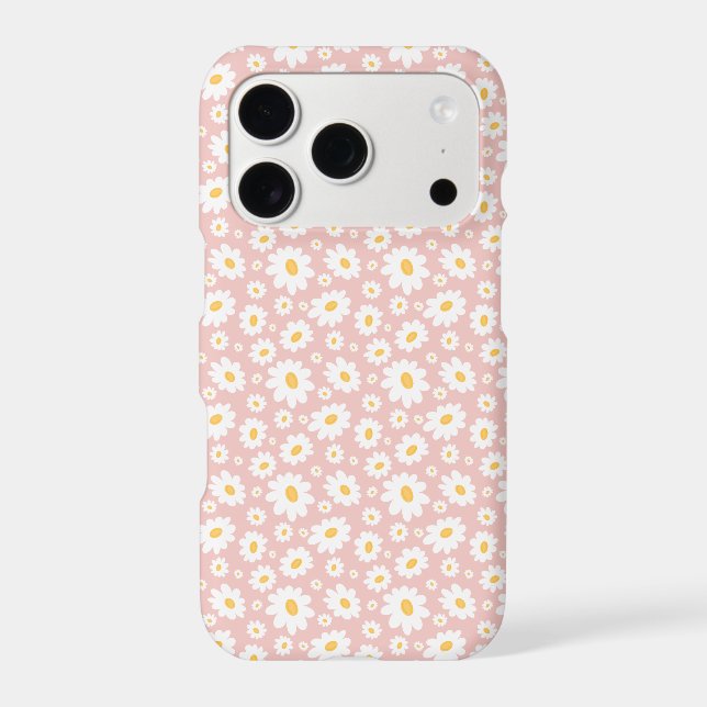 Blush Pink Hand Drawn Daisy Pattern (Back)