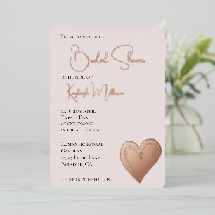 Blush Pink Heart Bridal Shower