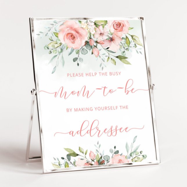 Blush pink help the Busy Mum  Address an Envelope Poster (Creator Uploaded)