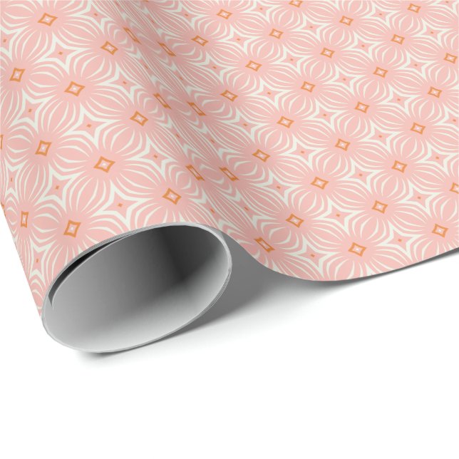 Blush Pink Infiniti Star Wrapping Paper (Roll Corner)