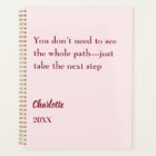 Blush pink inspirational goal quote 2027
