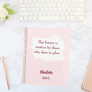 Blush pink inspirational quote 2026 planner