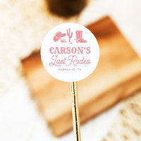 Blush Pink Last Rodeo Cowgirl Bachelorette Party