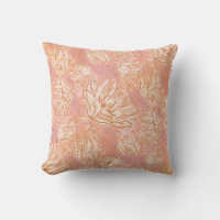 Blush Pink Line Art Tulip Floral Wrapping Paper
