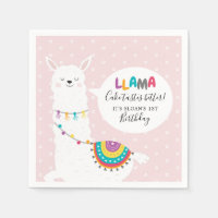 Blush Pink Llama Fun Paper