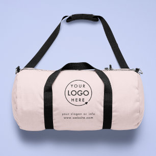 Blush Pink   Logo Business Professional Duffle Bag