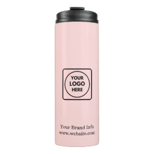 Blush Pink Logo   Minimal Modern Corporate  Thermal Tumbler