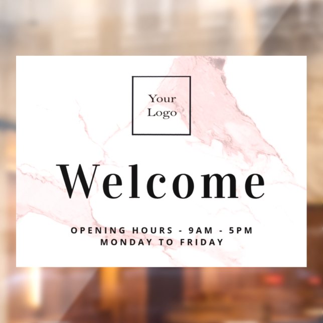 Blush pink marble business logo welcome (Sheet 2)