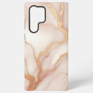 Blush Pink Marble Samsung Galaxy S22 Ultra Case