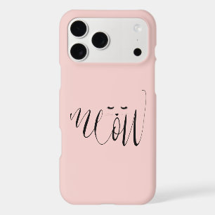 Blush Pink Meow Cat