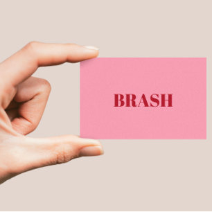 Blush Pink Minimalist Business Card