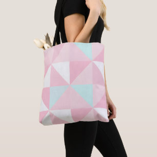 Blush Pink Mint Abstract Popular Collection Tote Bag