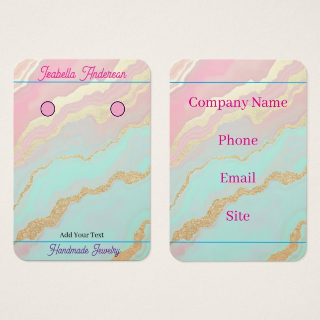Blush Pink Mint Gold Luxury Popular Collection (Front & Back)