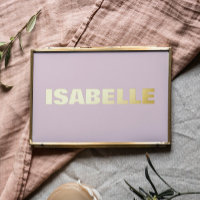 BLUSH PINK Modern Bold EDITABLE TEXT GOLD