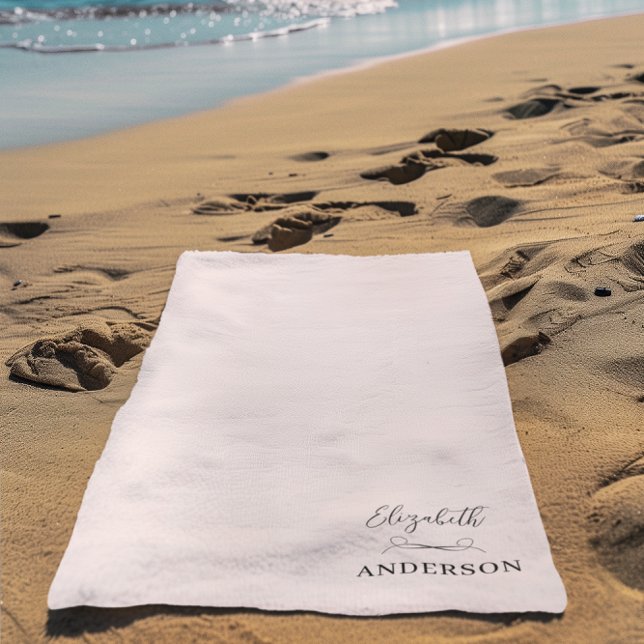 Blush Pink Modern Minimalist Beach Towel (Creator Uploaded)
