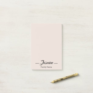 Blush pink Modern Minimalist Post-it Notes