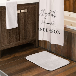 Blush Pink Modern Minimalist Shower Curtain