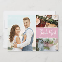 Blush Pink Modern photo collage Wedding