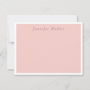 Blush Pink Modern Template Elegant Calligraphy