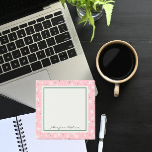 Blush Pink Modern Wildflowers Post-it Notes