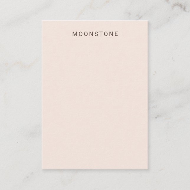 Blush Pink Moonstone Display Card (Front)
