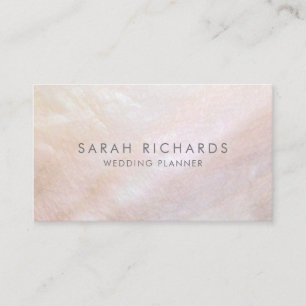 Blush Pink Mother of Pearl Elegant Business Card