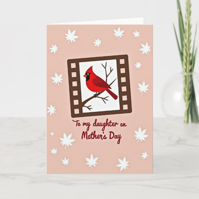 Blush Pink Mothers Day Image Card (Front)