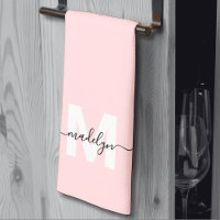 Blush Pink Name Monogram