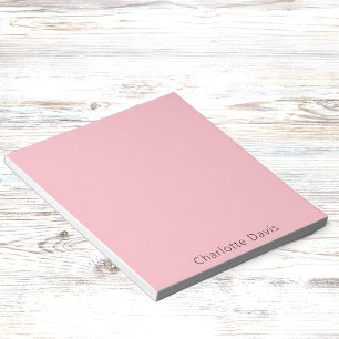 Blush pink name notepad