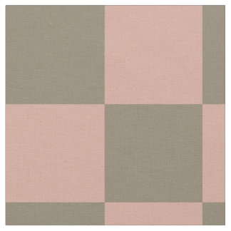 Blush Pink Neutral Checkerboard Cotton Fabric