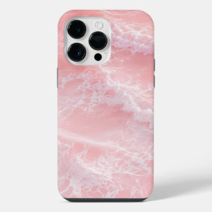 Blush Pink Ocean Waves iPhone 14 Pro Max Case