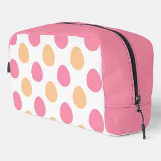Blush Pink Peach Easter Eggs Pattern Toiletery Bag