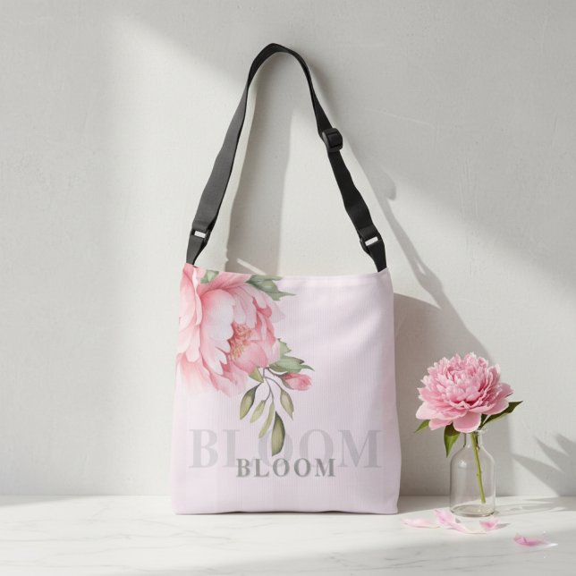 Blush Pink Peony Floral | Elegant Watercolor Tote (Creator Uploaded)