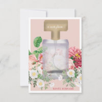 Blush Pink Perfume Bottle Floral Bridal Shower