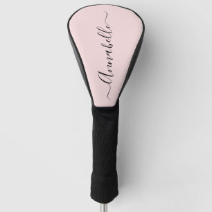 Blush Pink Personalised Name Golf Head Cover