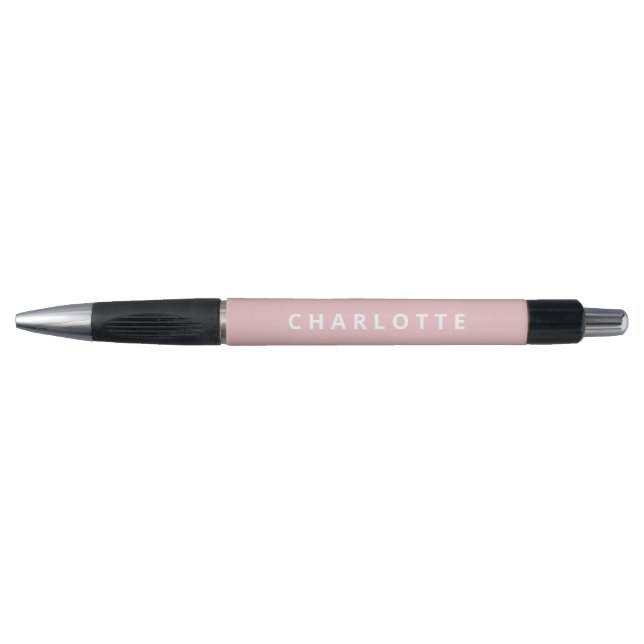 Blush Pink Plain Minimalistic Custom Name  (Front)