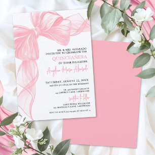 Blush Pink Quinceanera Invitation