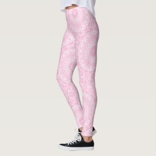 Blush Pink Radiance Mandala Leggings