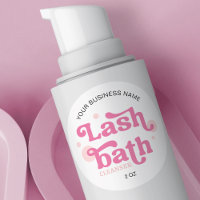 Blush Pink Retro Lash Bath Foam Cleanser