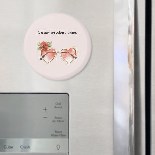 Blush Pink Rose Coloured Sunglasses Magnet