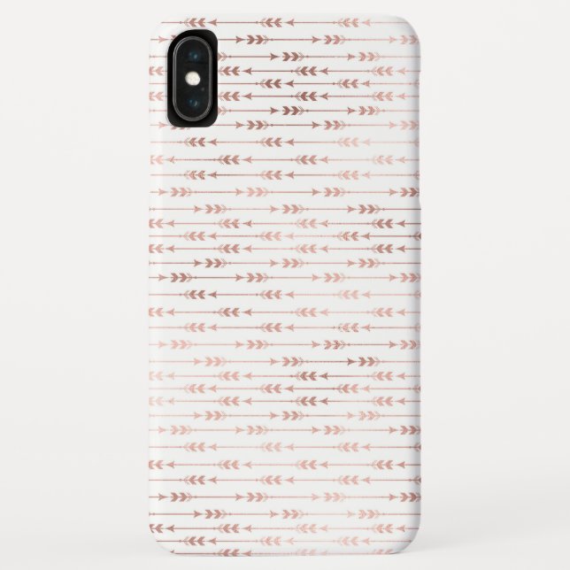 Blush Pink - Rose Gold Boho Arrow Pattern Case-Mate iPhone Case (Back)