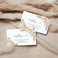 Blush Pink Rose Gold Bridal Shower Registry
