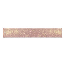 Blush Pink Rose Gold Faux Sparkle