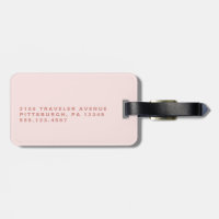 Blush Pink Rose Monogram
