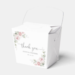 Blush Pink Roses Baby Shower Favour Box